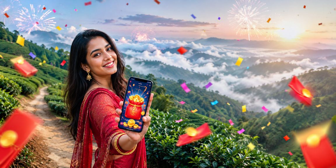 বান্দরবানে চা বাগানের পটভূমিতে মোবাইল পেমেন্টের মাধ্যমে লটারি পুরস্কার গ্রহণ